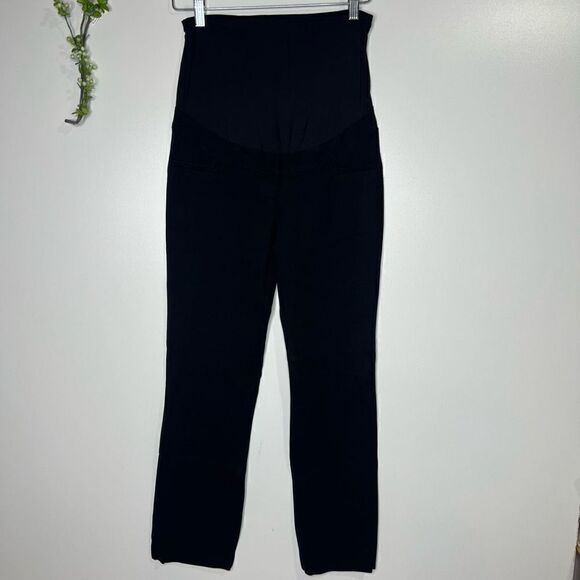 Stork & Babe Black Maternity Dress Pants Stretch - Picture 1 of 7